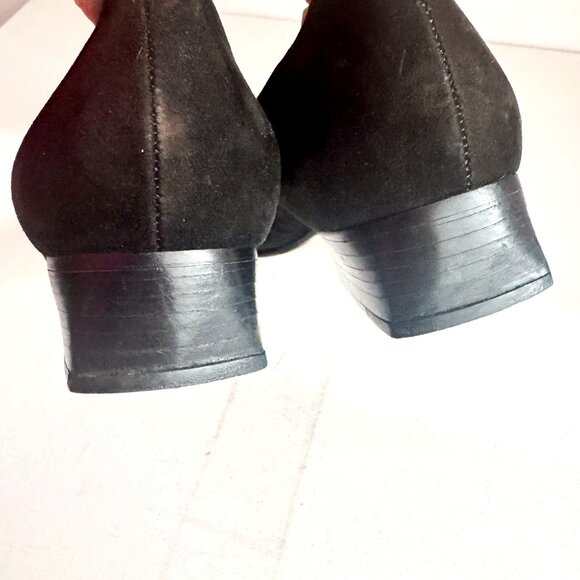 Stephane Kelian Paris Black Suede Embellished Loafers 8 V&A MUSEUM Collection - Picture 3 of 13